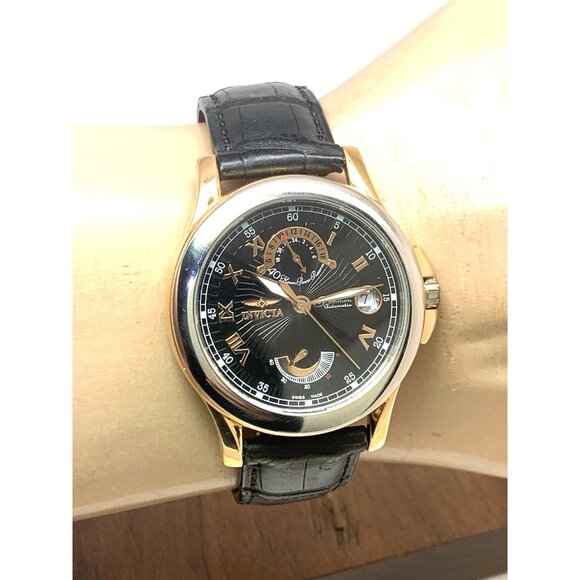 Invicta Men's Watch Limited Edition Swiss Automatic Platinum 18k Rose Gold 38mm - Picture 11 of 14